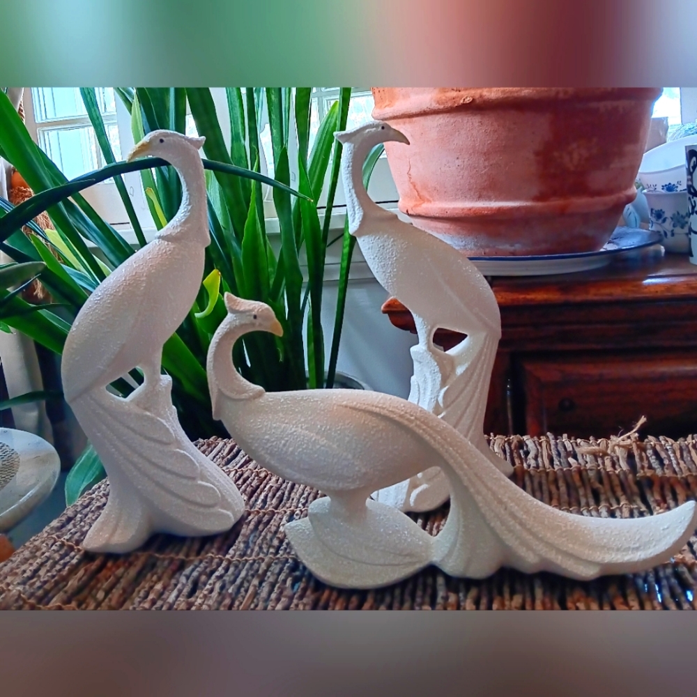 Maddux California Pottery Art Deco Style Peacocks
